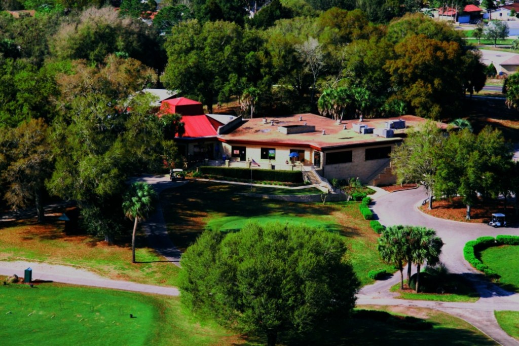 Aerial view of The Country Club at Silver Springs Shores