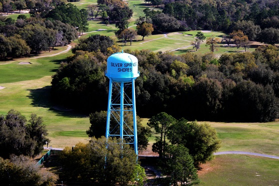 View of the Silver Springs Shores water tower